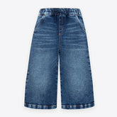 Denim wide Leg Con Cordón Ajustable